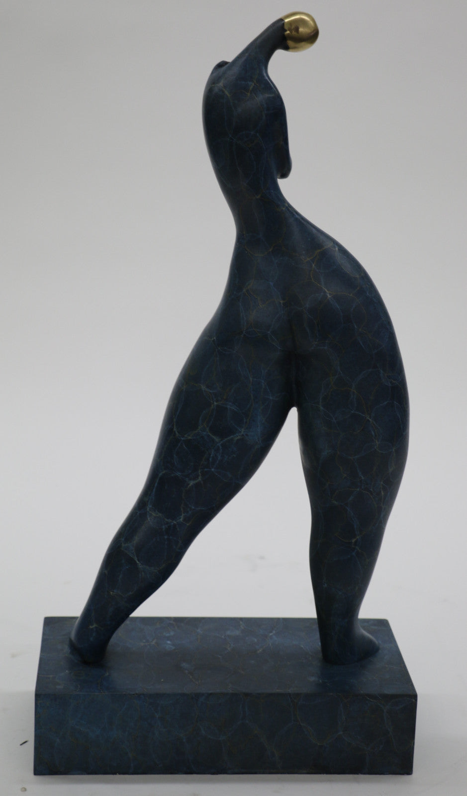 Modern Art Nouveau Abstract Nude Woman Girl 100% Bronze Flame Sculpture LTD EDTION