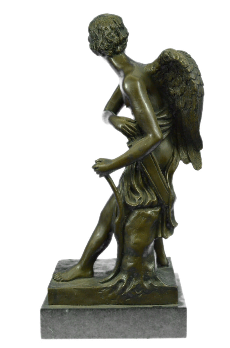 Tall Extra Large Cupid Son of Venus Greek Mythology Bronze Sculpture Statue Art