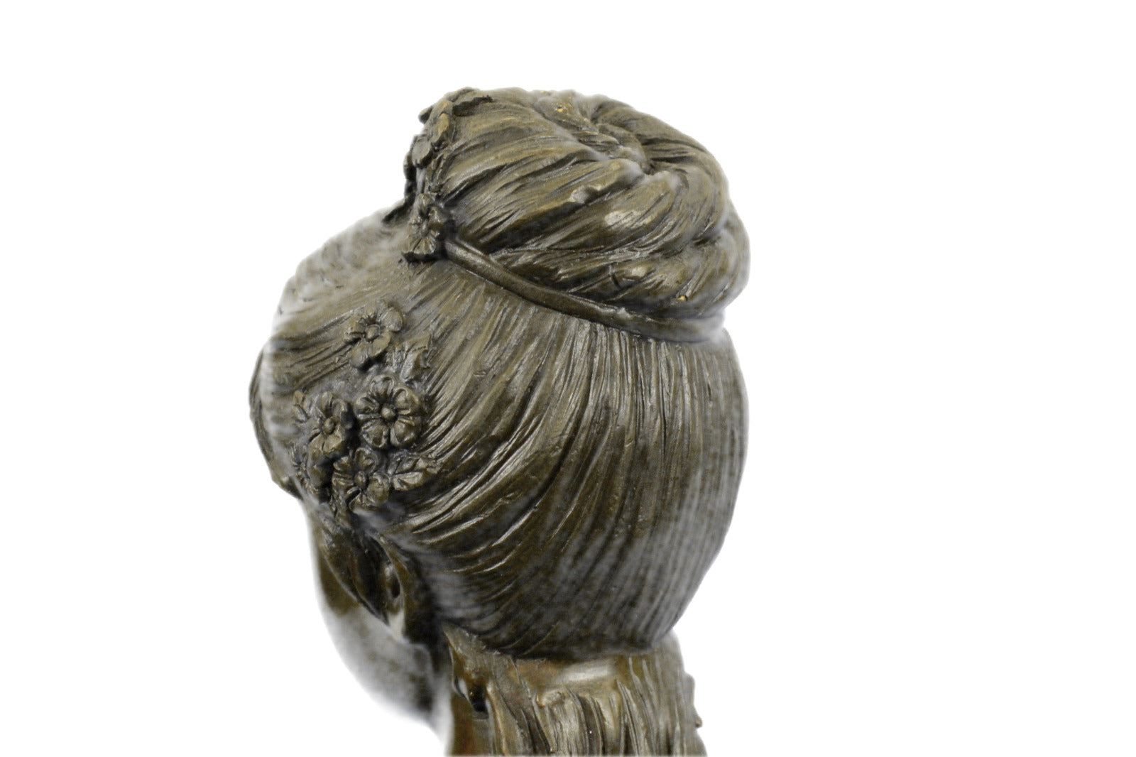 Grecian Goddess Classic Beauty Female Bust Bronze Marble Statue Sculpture Gift