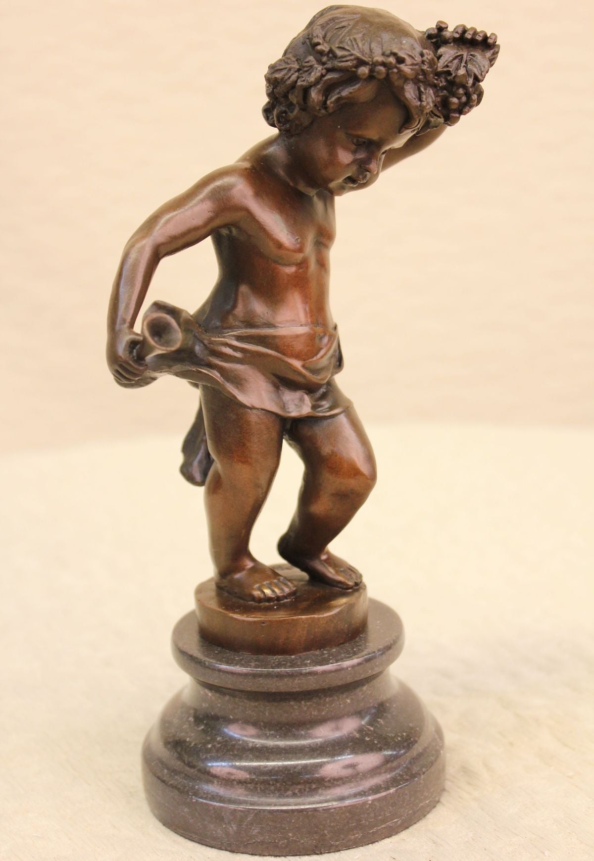 Western Bronze Marble Naked Roman Boy Child Statue Sculpture Figure Hotcast