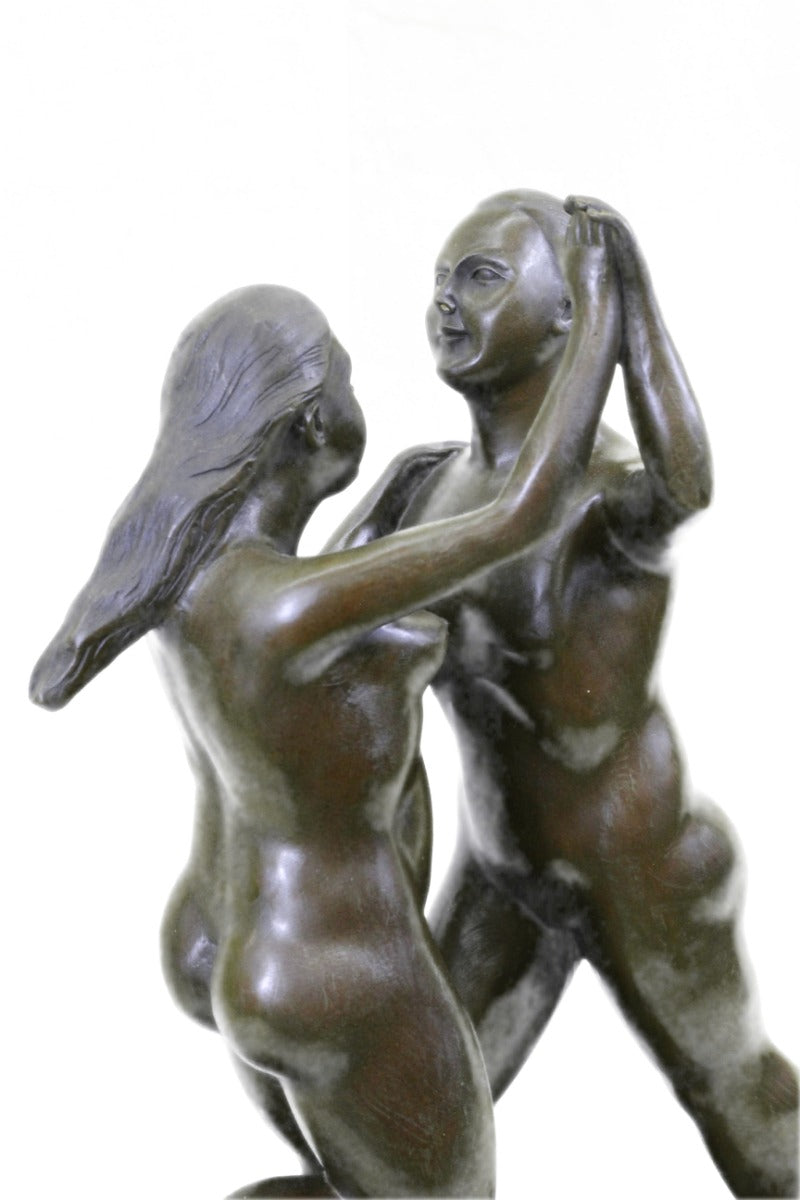 Handcrafted bronze sculpture SALE By Dance Dancing Couple Abstract Art Modern