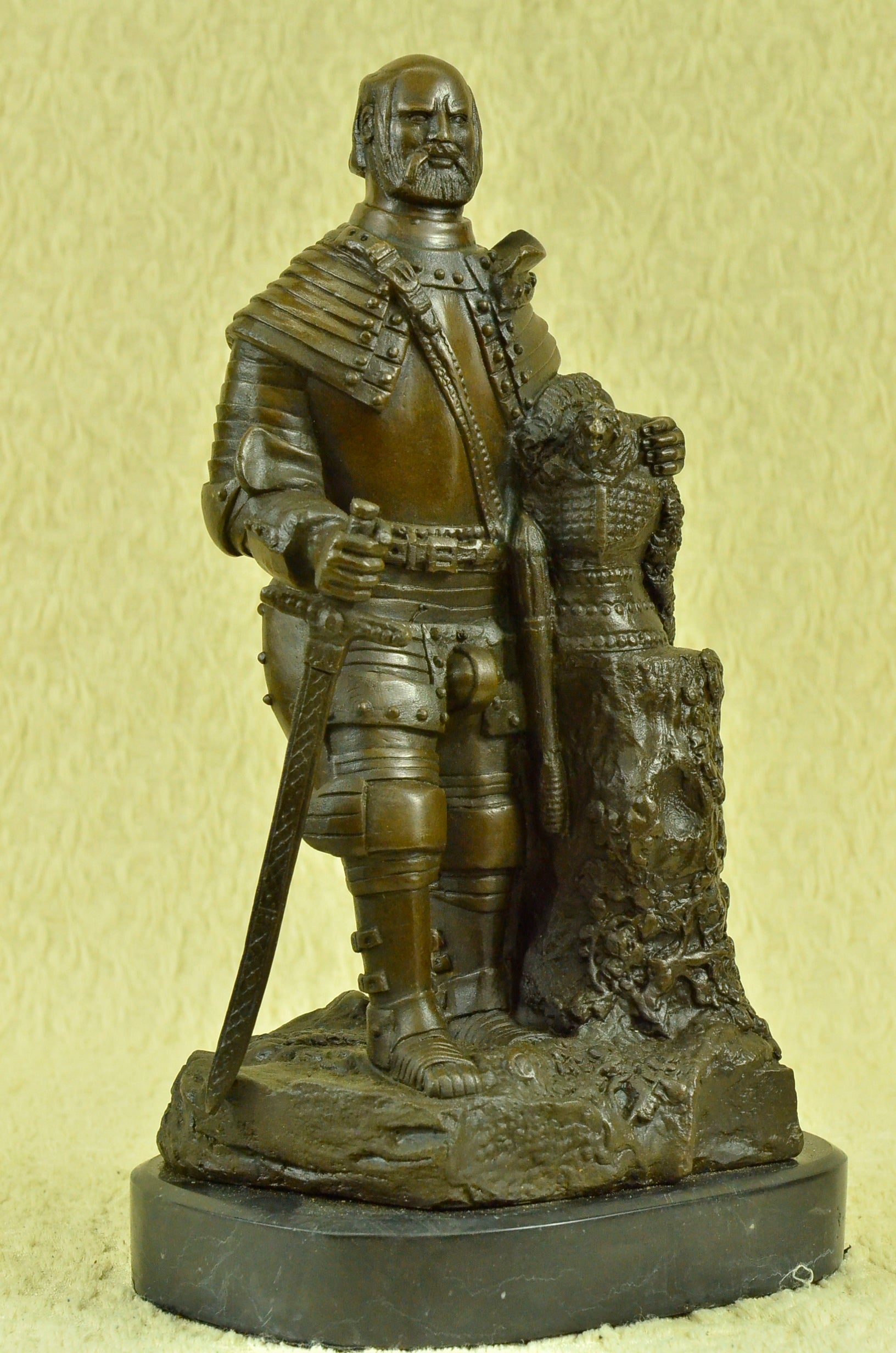 Handcrafted bronze sculpture SALE With Warrior European Dalov Signed Cast Hot *