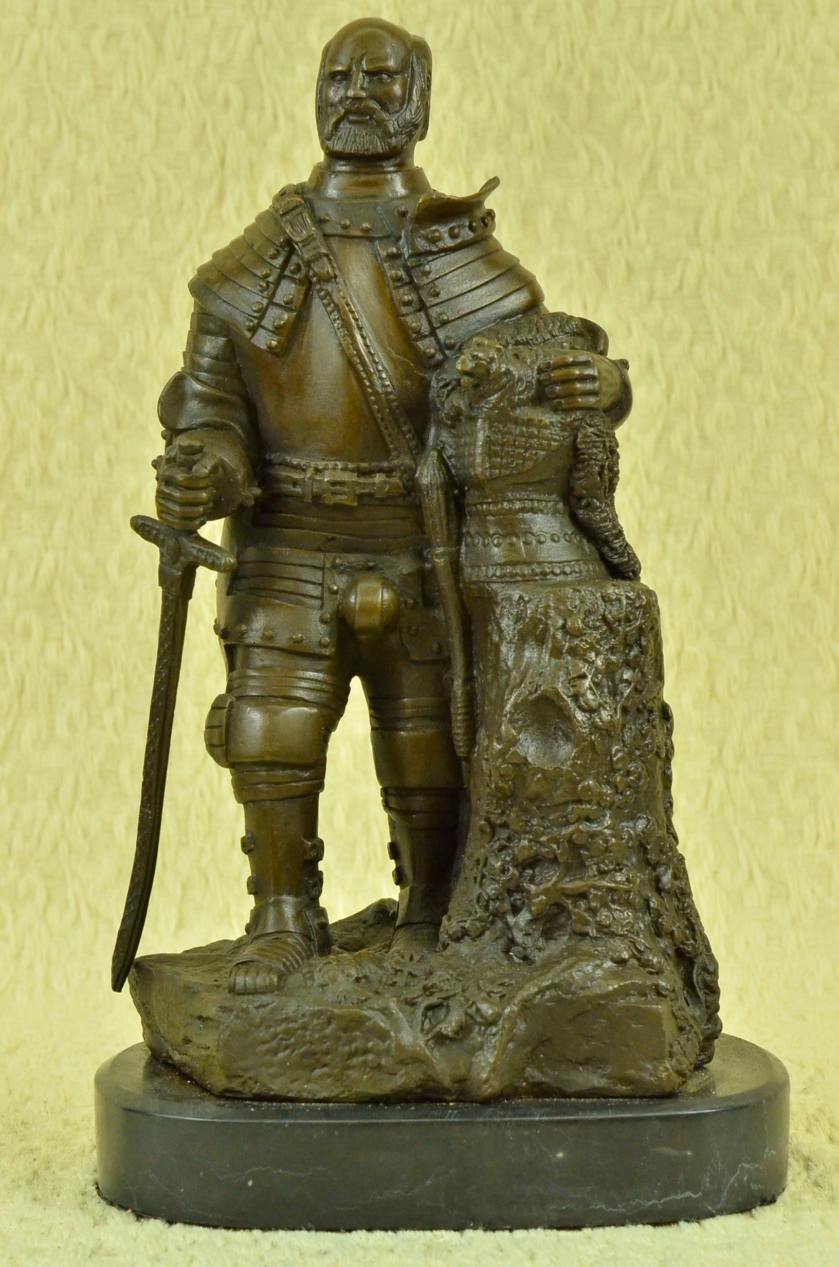 Handcrafted bronze sculpture SALE With Warrior European Dalov Signed Cast Hot *