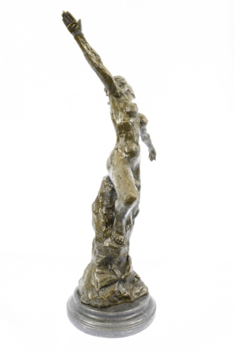 Handcrafted bronze sculpture SALE Muse Female Nude Walking Rodin Sensual Erotic