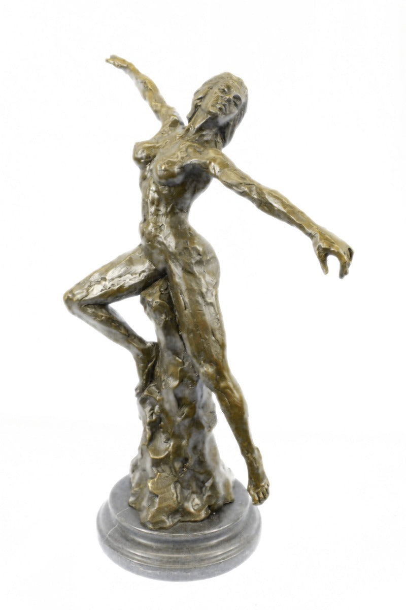 Handcrafted bronze sculpture SALE Muse Female Nude Walking Rodin Sensual Erotic