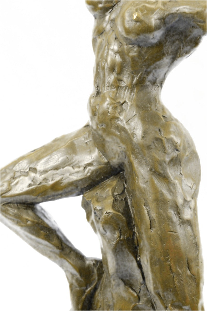 Handcrafted bronze sculpture SALE Muse Female Nude Walking Rodin Sensual Erotic