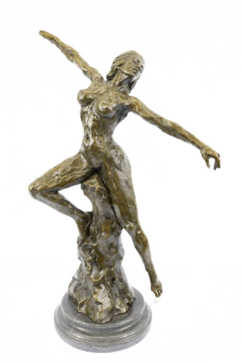 Handcrafted bronze sculpture SALE Muse Female Nude Walking Rodin Sensual Erotic