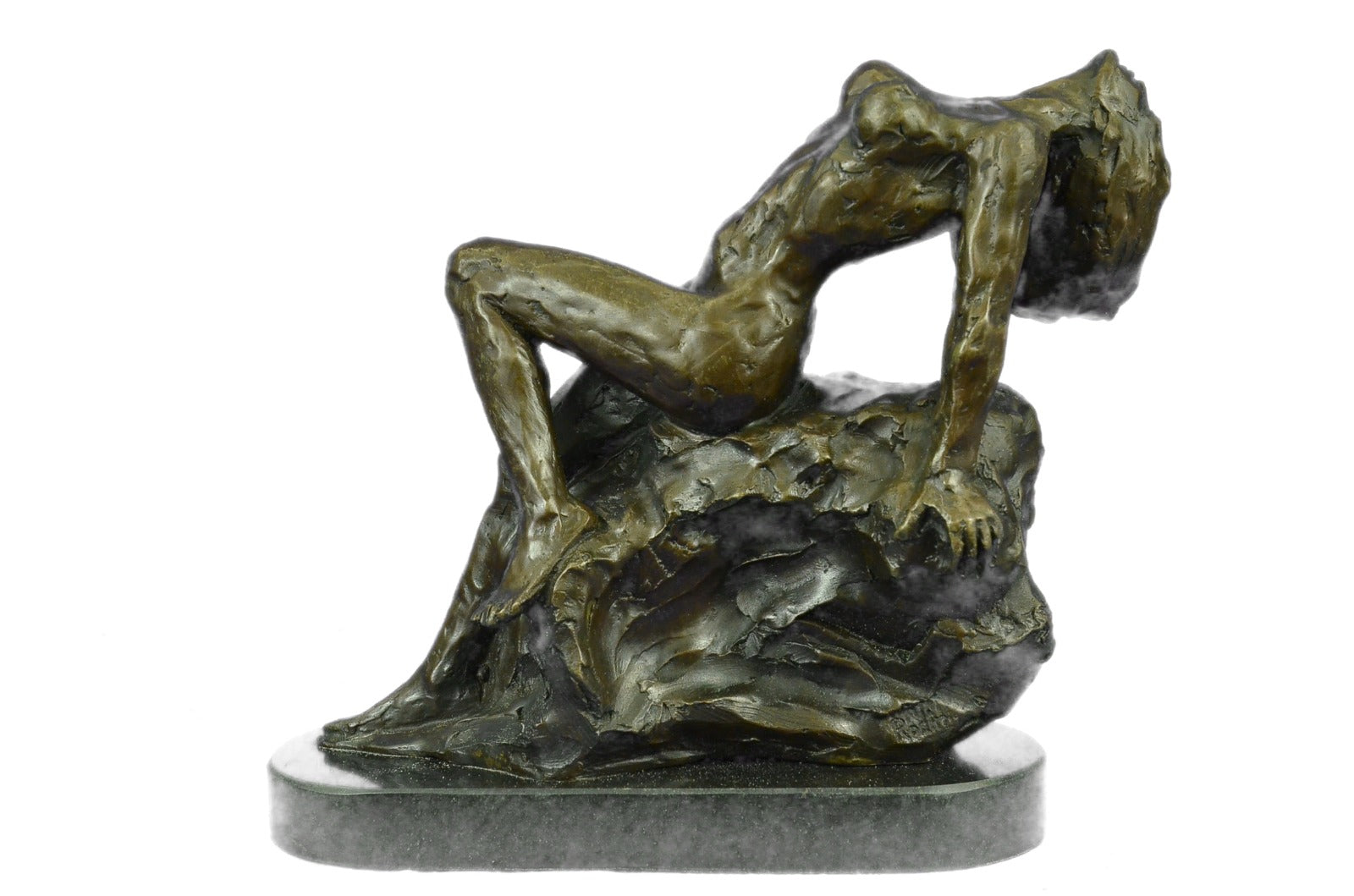 Handcrafted bronze sculpture SALE Sa Art Modern Lady Nude Stretched Rodin Large