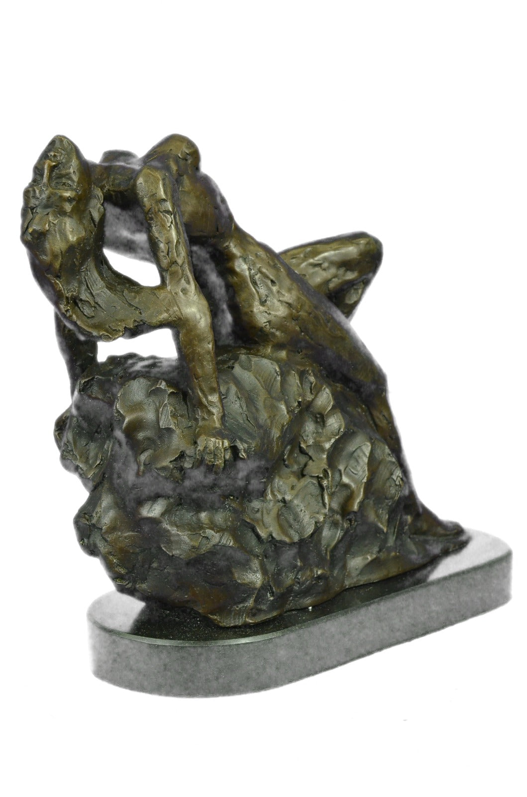 Handcrafted bronze sculpture SALE Sa Art Modern Lady Nude Stretched Rodin Large