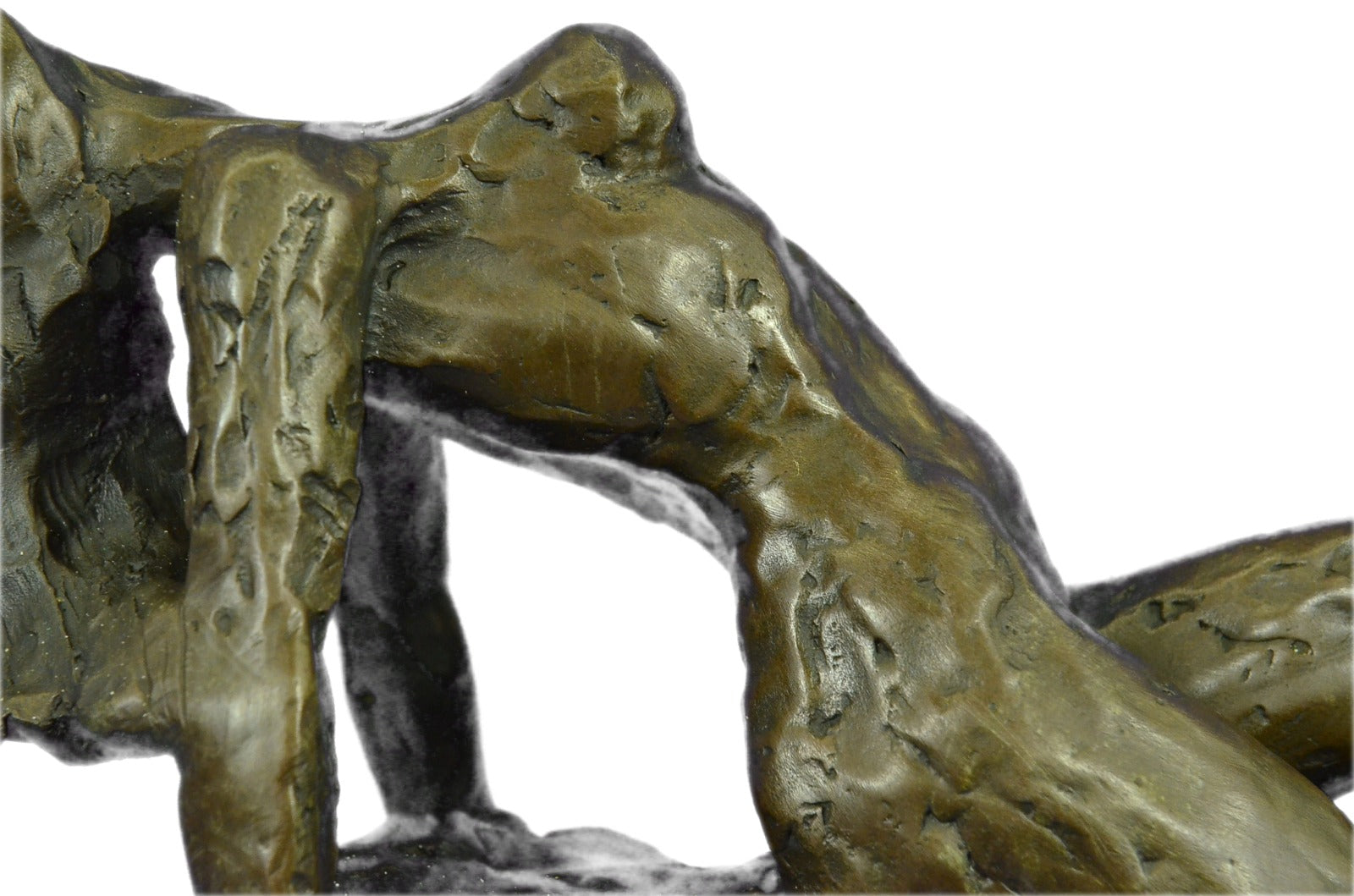 Handcrafted bronze sculpture SALE Sa Art Modern Lady Nude Stretched Rodin Large