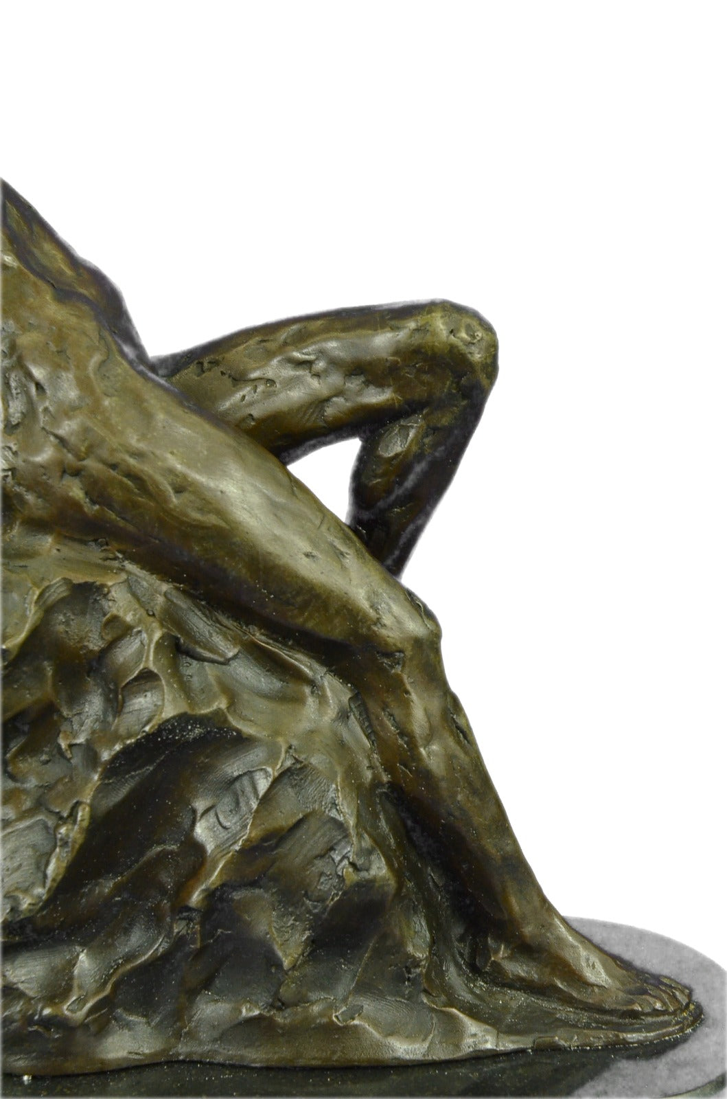 Handcrafted bronze sculpture SALE Sa Art Modern Lady Nude Stretched Rodin Large