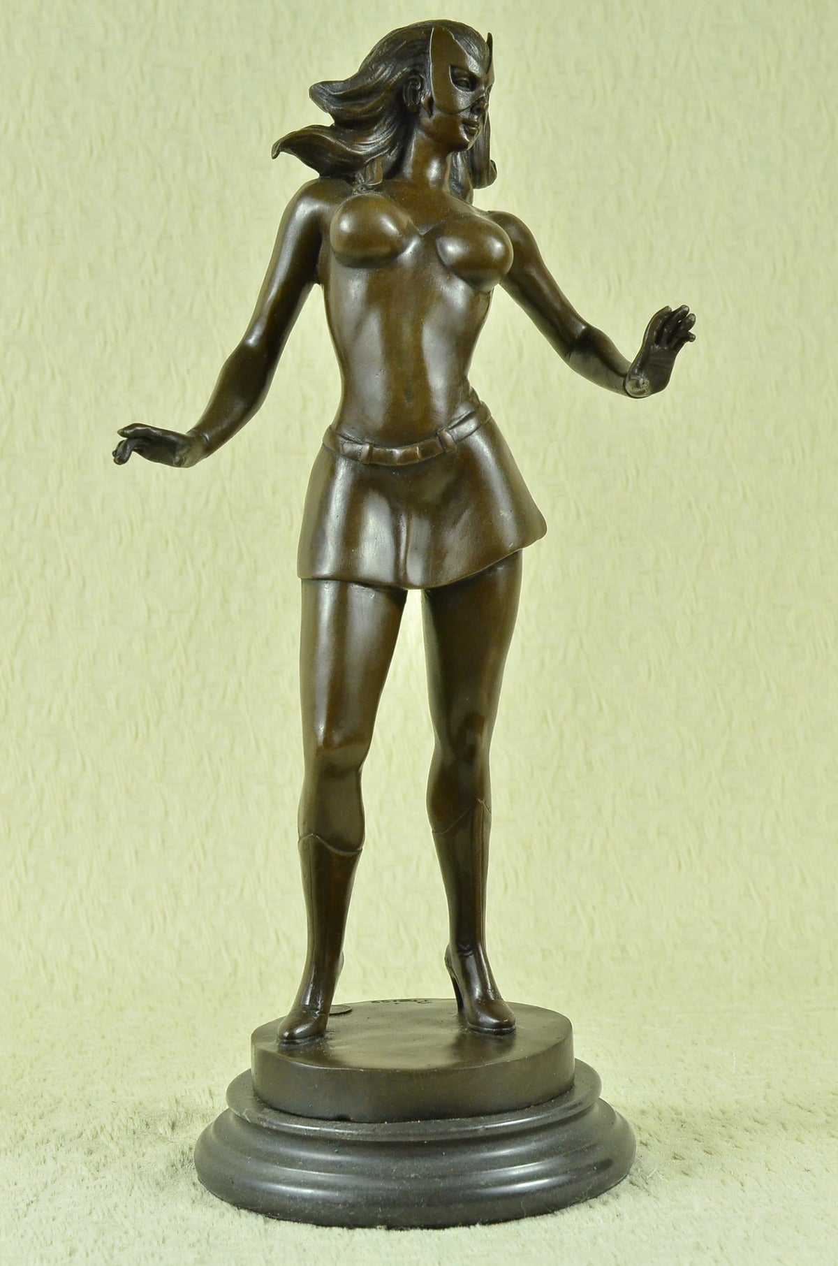 Signed Original Marvel Girl Comics Books Rachel Ray Bronze Sculpture Statue