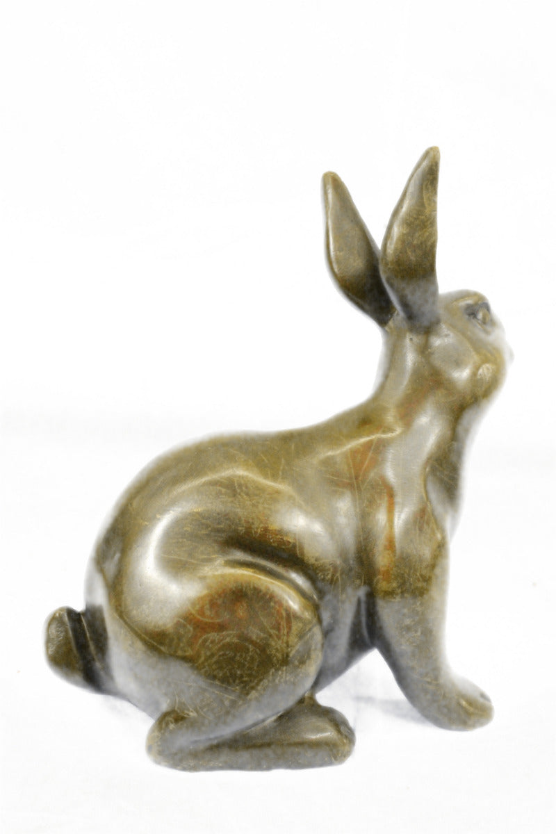 Handcrafted bronze sculpture SALE Deco Yard Garden Bunny Rabbit Sweet European