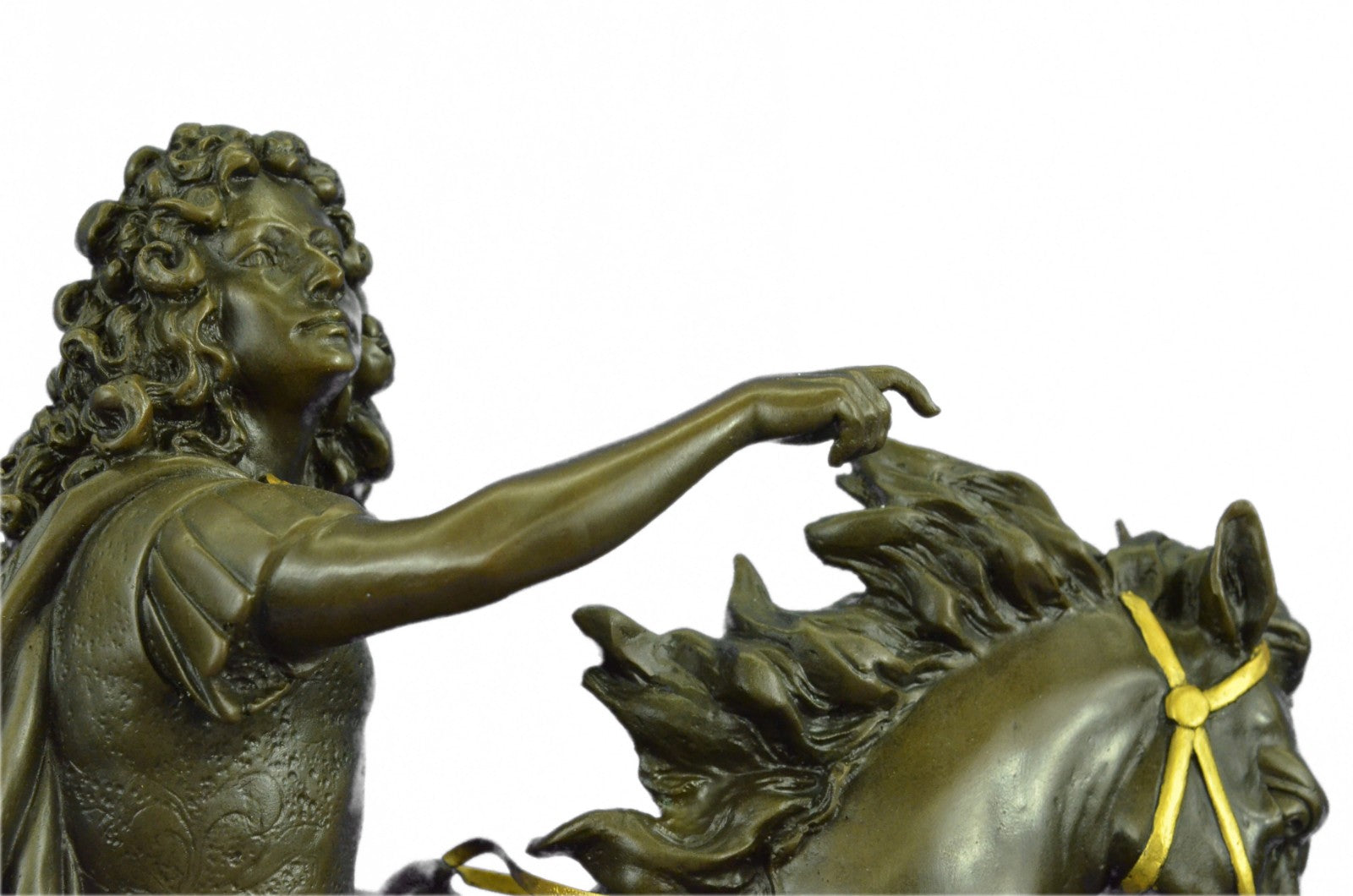 Signed François Girardon King Louis XV on Horse Gilt Bronze Sculpture Sale