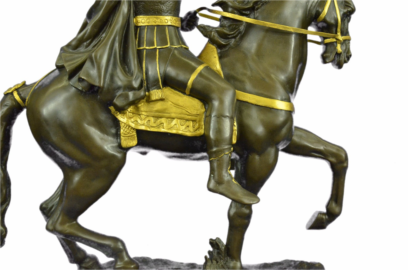 Signed François Girardon King Louis XV on Horse Gilt Bronze Sculpture Sale