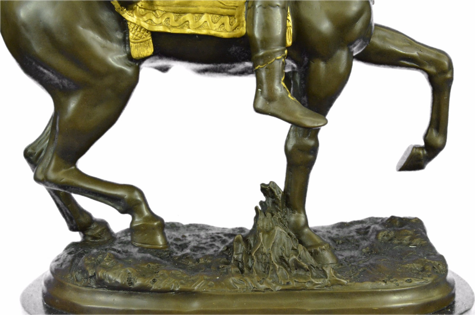 Signed François Girardon King Louis XV on Horse Gilt Bronze Sculpture Sale