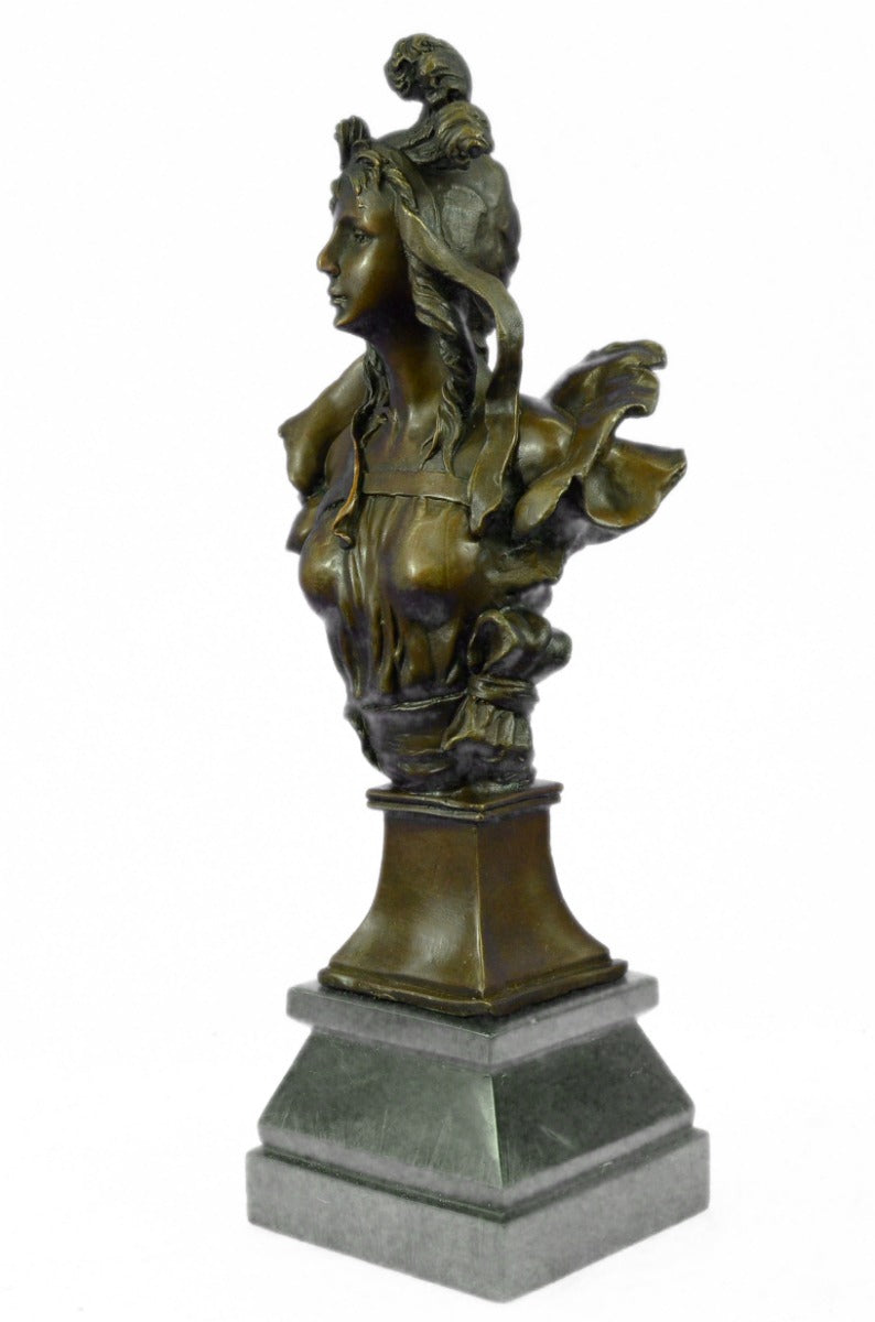 Bronze Sculpture Christina By Anton Nelson Hot Cast Figurine Art Deco Figurine