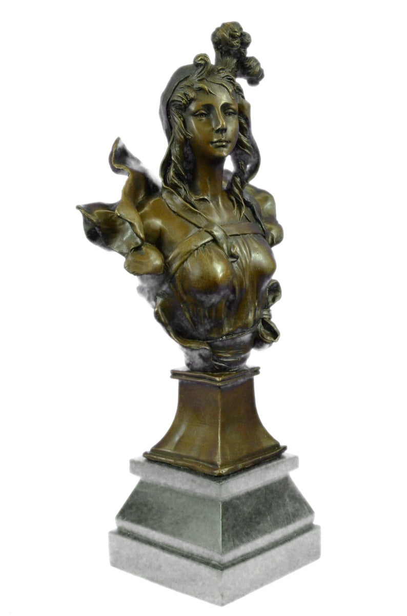 Bronze Sculpture Christina By Anton Nelson Hot Cast Figurine Art Deco Figurine