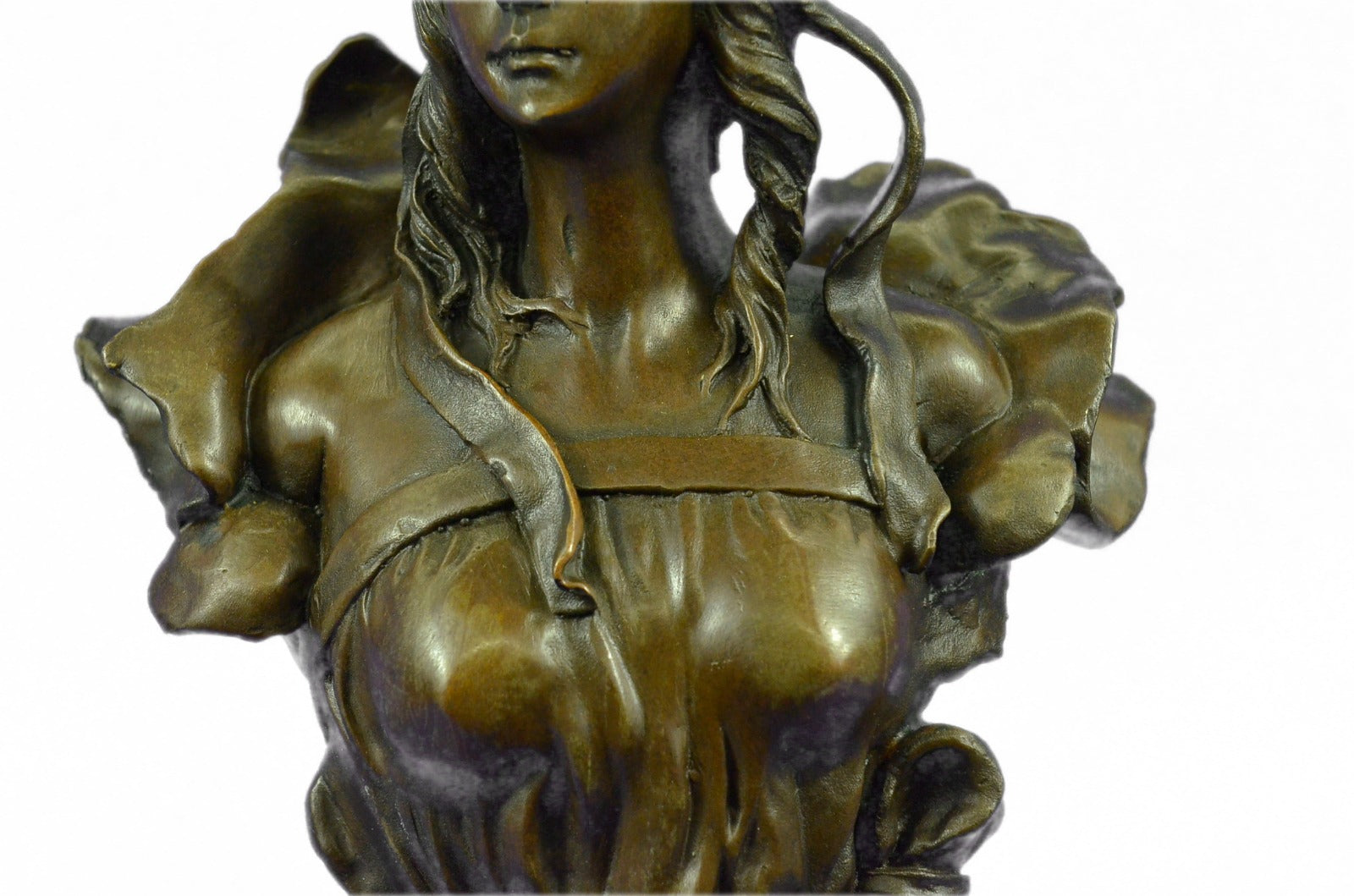 Bronze Sculpture Christina By Anton Nelson Hot Cast Figurine Art Deco Figurine