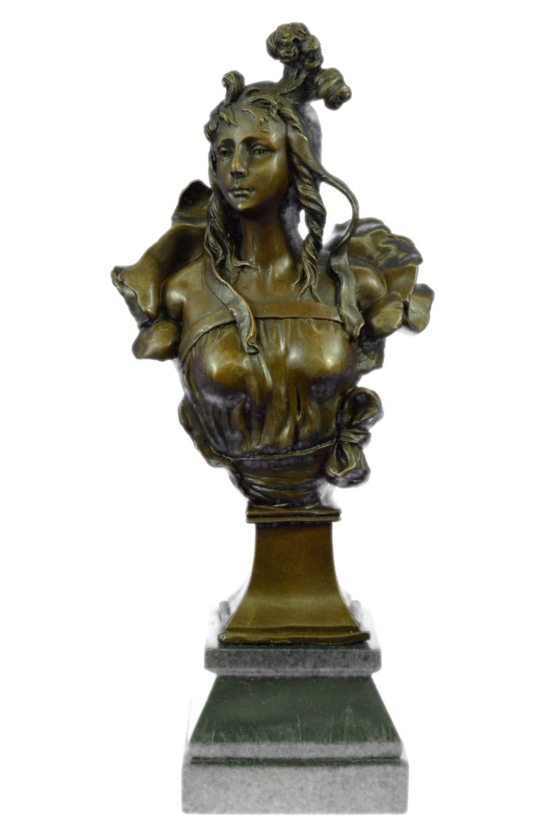 Bronze Sculpture Christina By Anton Nelson Hot Cast Figurine Art Deco Figurine