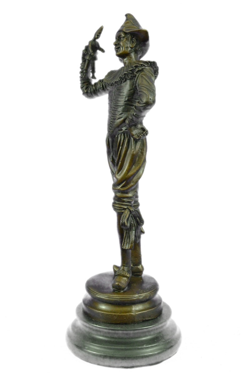 Bronze Gueyton Reproduction Sculpture Walk of the Jester Statue Marble Figurine