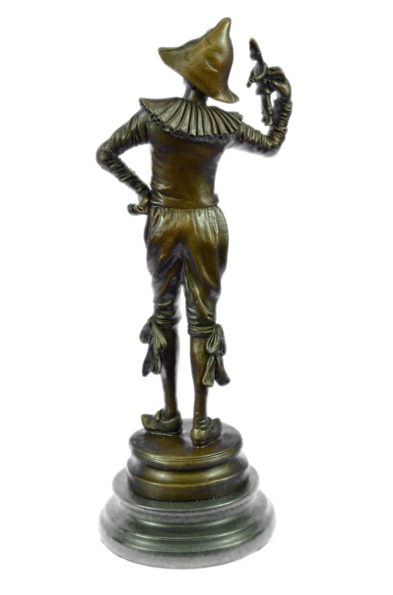 Bronze Gueyton Reproduction Sculpture Walk of the Jester Statue Marble Figurine