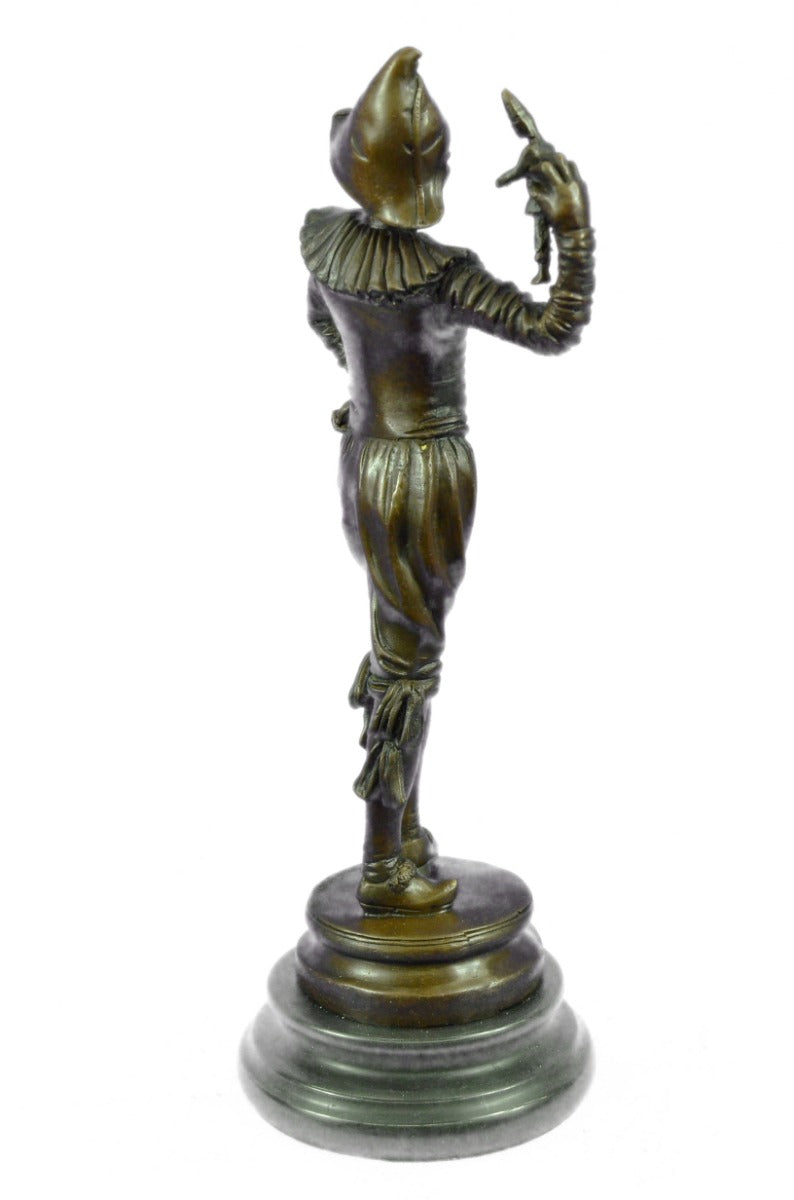 Bronze Gueyton Reproduction Sculpture Walk of the Jester Statue Marble Figurine