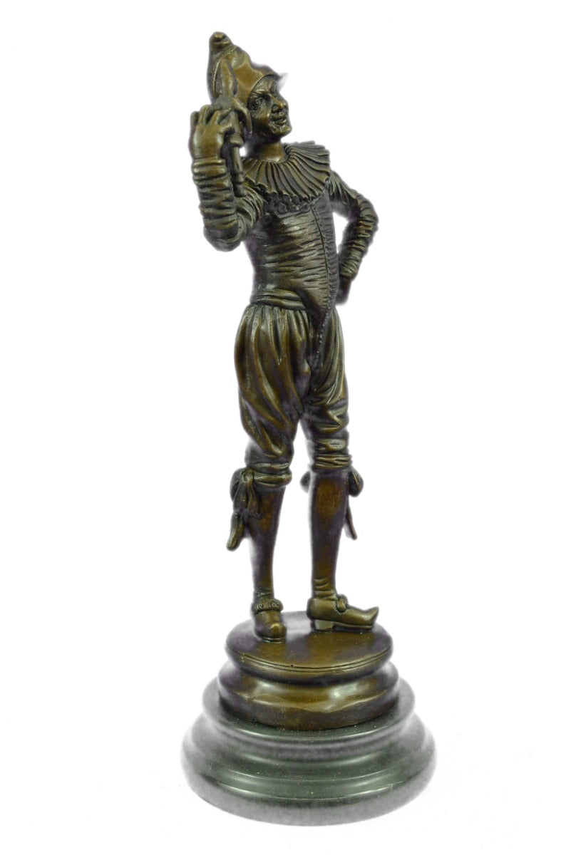 Bronze Gueyton Reproduction Sculpture Walk of the Jester Statue Marble Figurine