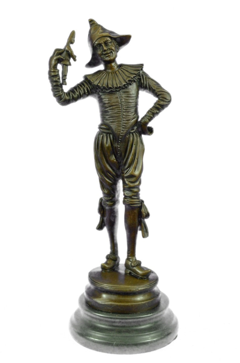 Bronze Gueyton Reproduction Sculpture Walk of the Jester Statue Marble Figurine