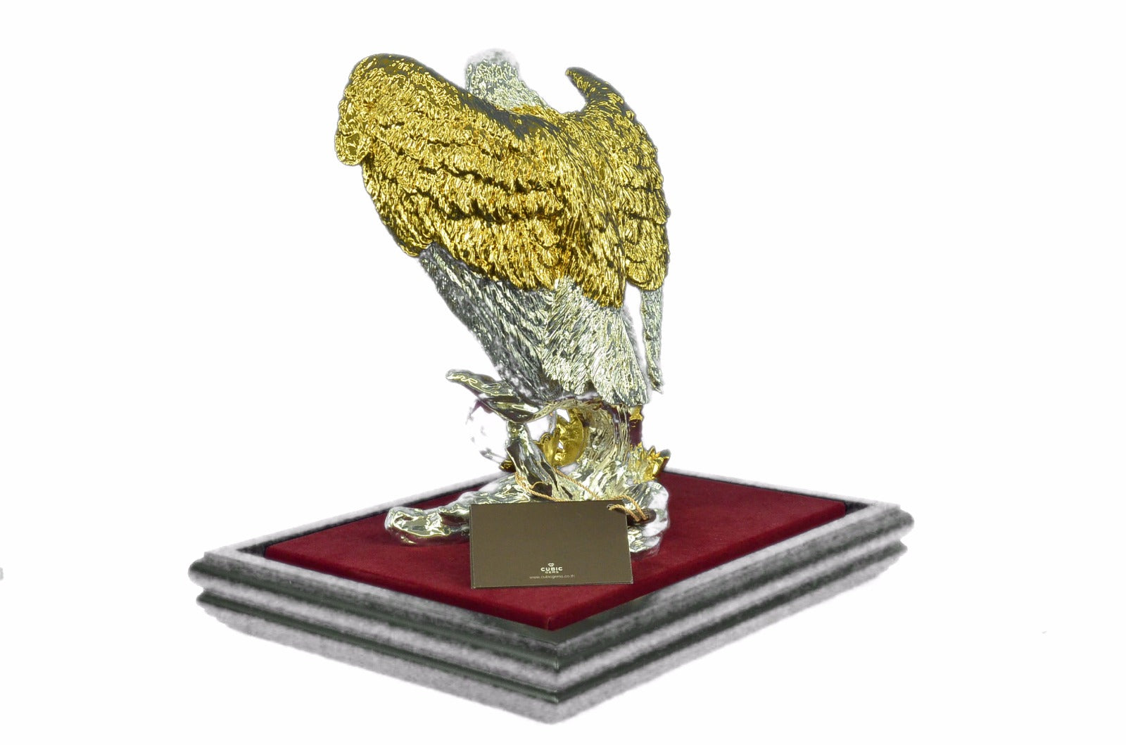 Statue Sculpture Eagle Bird Wildlife Art Deco Style Gift Nouveau Style Bronze 24