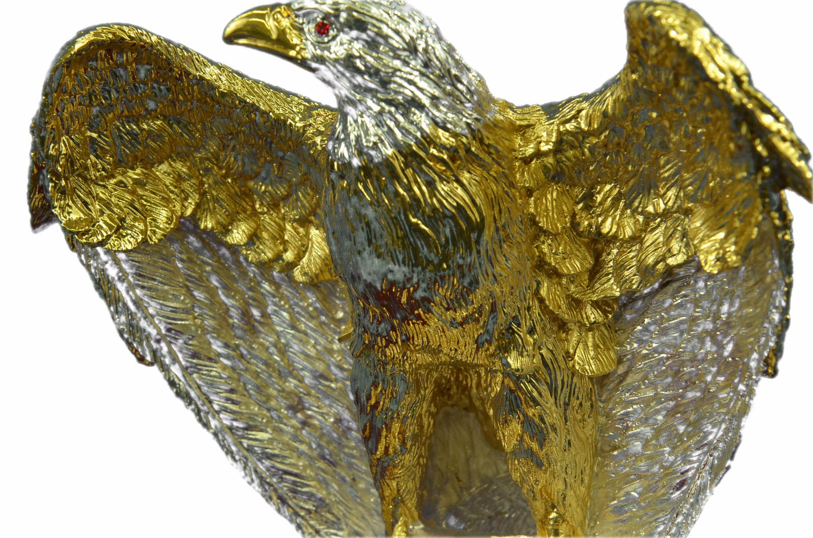 Statue Sculpture Eagle Bird Wildlife Art Deco Style Gift Nouveau Style Bronze 24