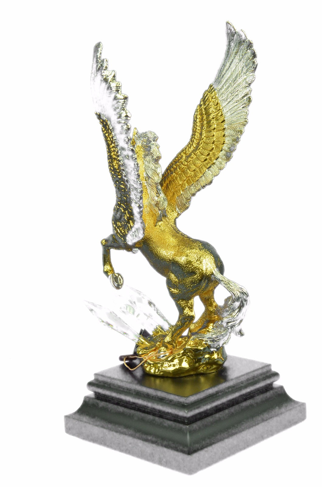 Mythical Greek Pegasus Bronze Sculpture Art Decor Flying Horse Figurine {gift}