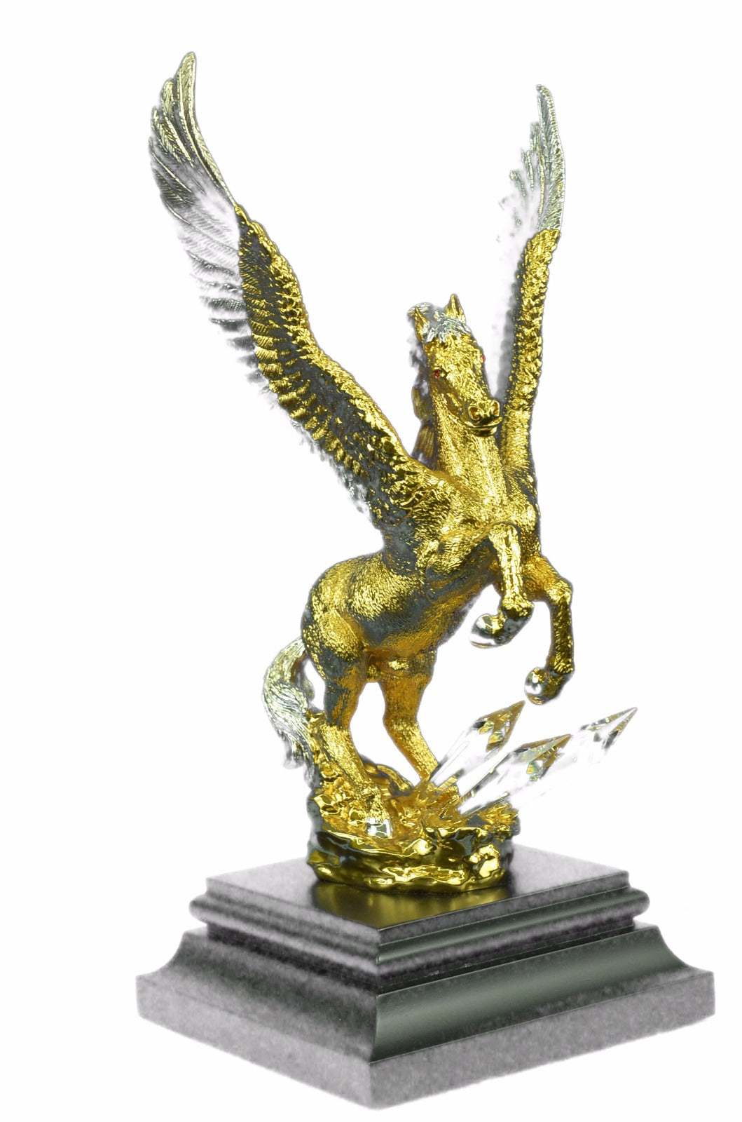 Mythical Greek Pegasus Bronze Sculpture Art Decor Flying Horse Figurine {gift}