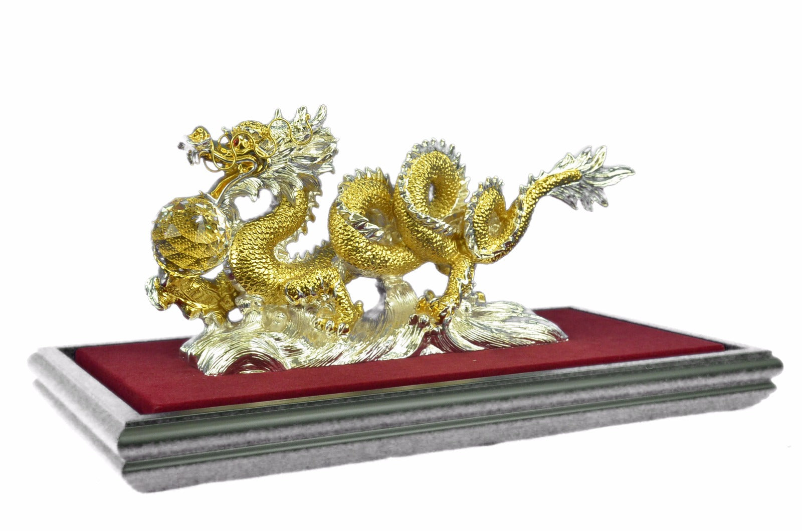 Chinese Dragon Zodiac of Courage, Tenacity and Intelligence 24K Gold Plated