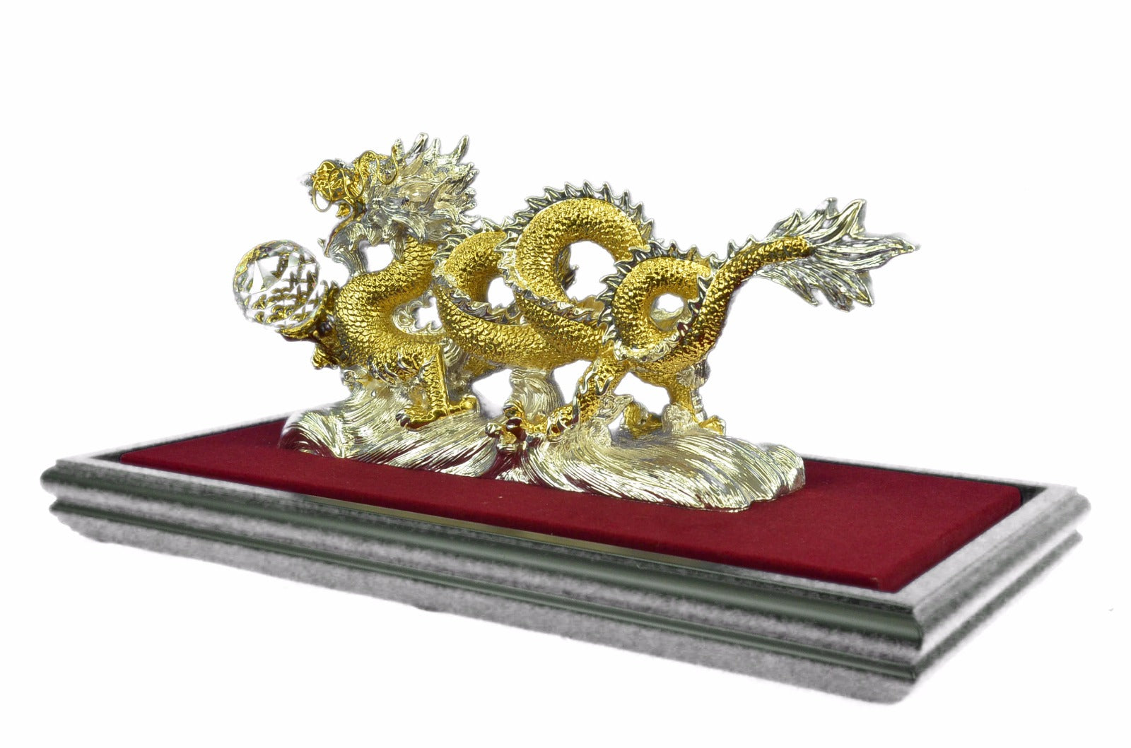 Chinese Dragon Zodiac of Courage, Tenacity and Intelligence 24K Gold Plated