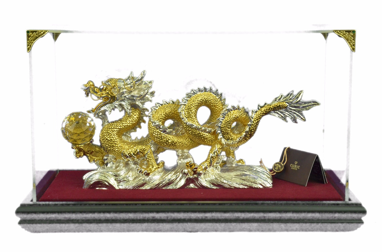 Chinese Dragon Zodiac of Courage, Tenacity and Intelligence 24K Gold Plated