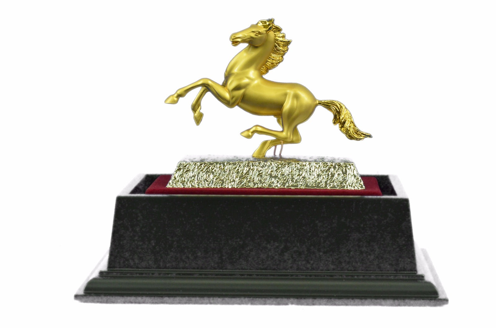 Racing Horse Man Trainer Equestrian Artwork Bronze Marble Statue Sculpture 24k