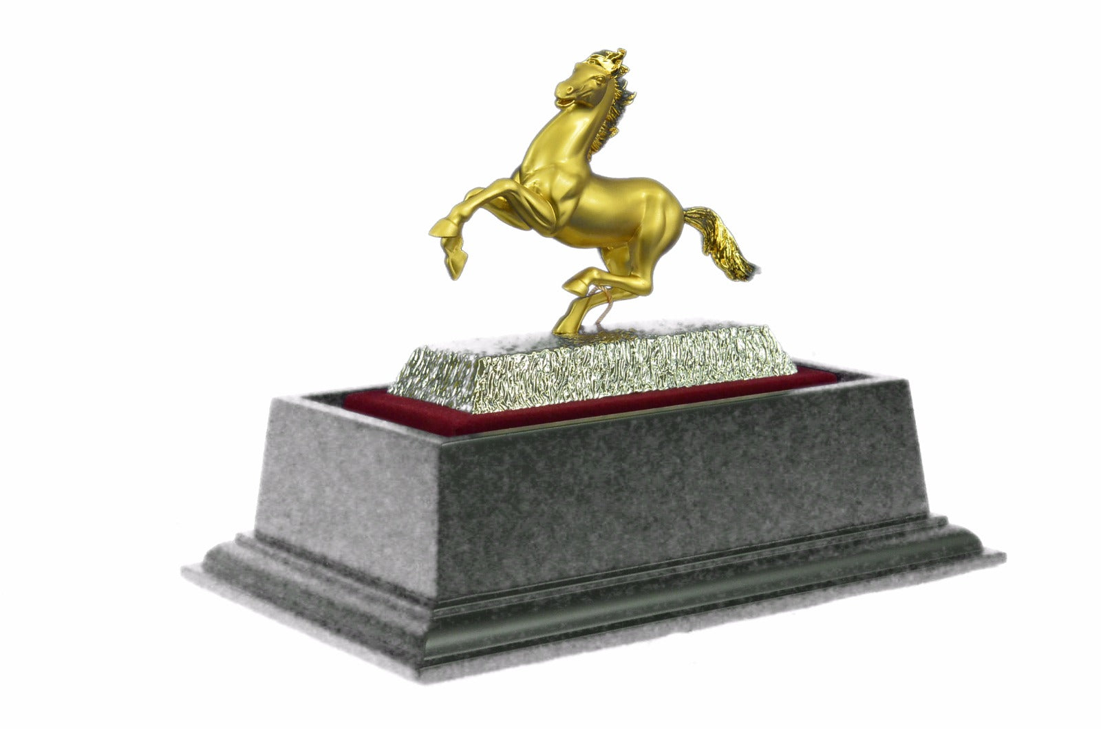 Racing Horse Man Trainer Equestrian Artwork Bronze Marble Statue Sculpture 24k