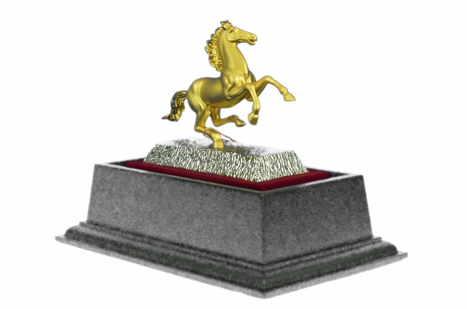 Racing Horse Man Trainer Equestrian Artwork Bronze Marble Statue Sculpture 24k