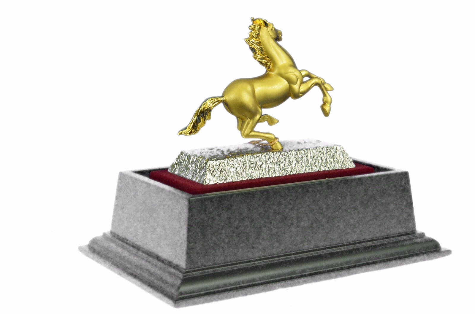 Racing Horse Man Trainer Equestrian Artwork Bronze Marble Statue Sculpture 24k