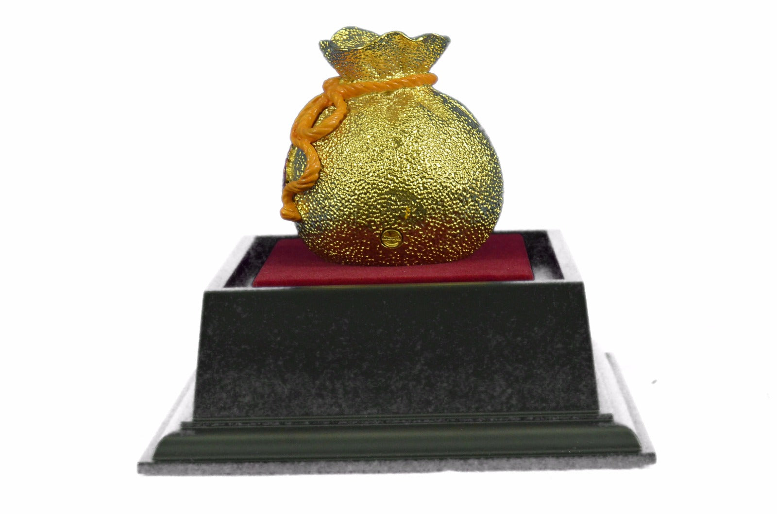 Collectible Great Gift Idea Money Bag 24K Gold Bronze Sculpture Figurine Hotcast