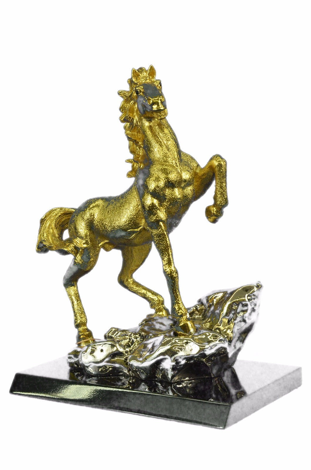 24K Gold Plated Bronze Arabian Handcrafted Collectible Sculpture Figurine