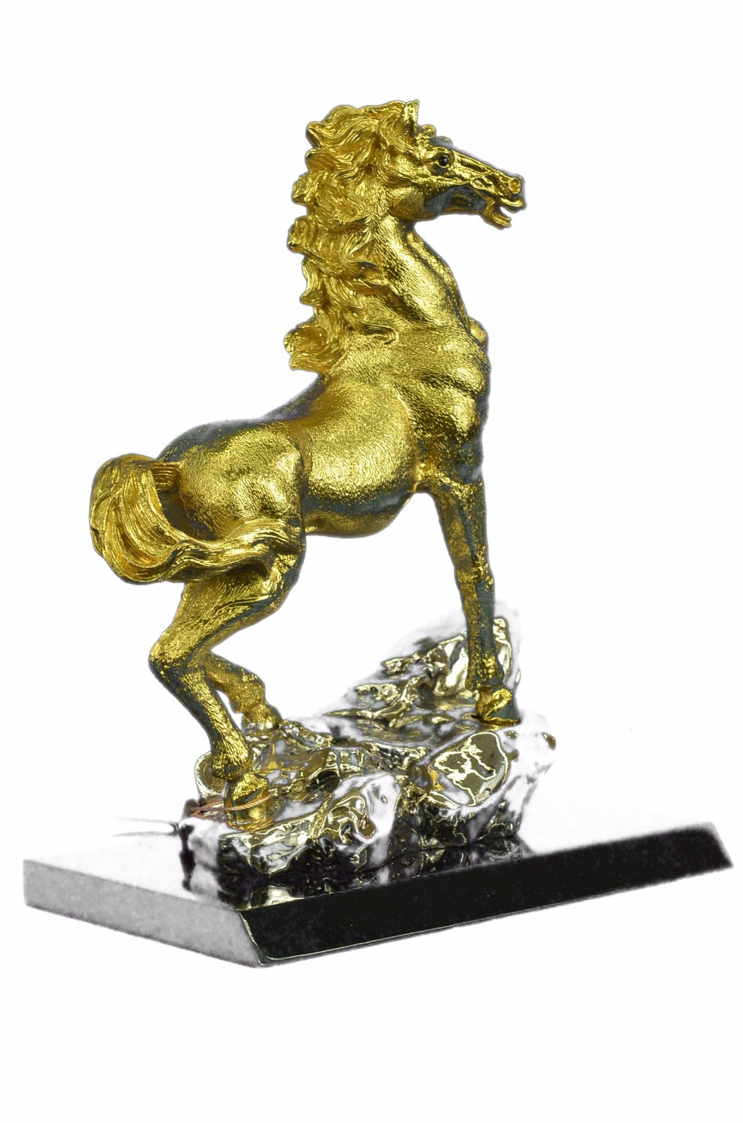 24K Gold Plated Bronze Arabian Handcrafted Collectible Sculpture Figurine