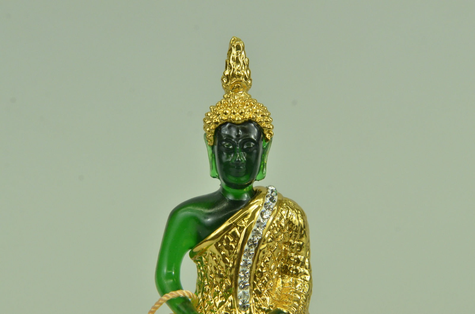 Hot Cast 24K Gold Plated with Stones Buddha Bronze Classic Artwork Figurine SALE