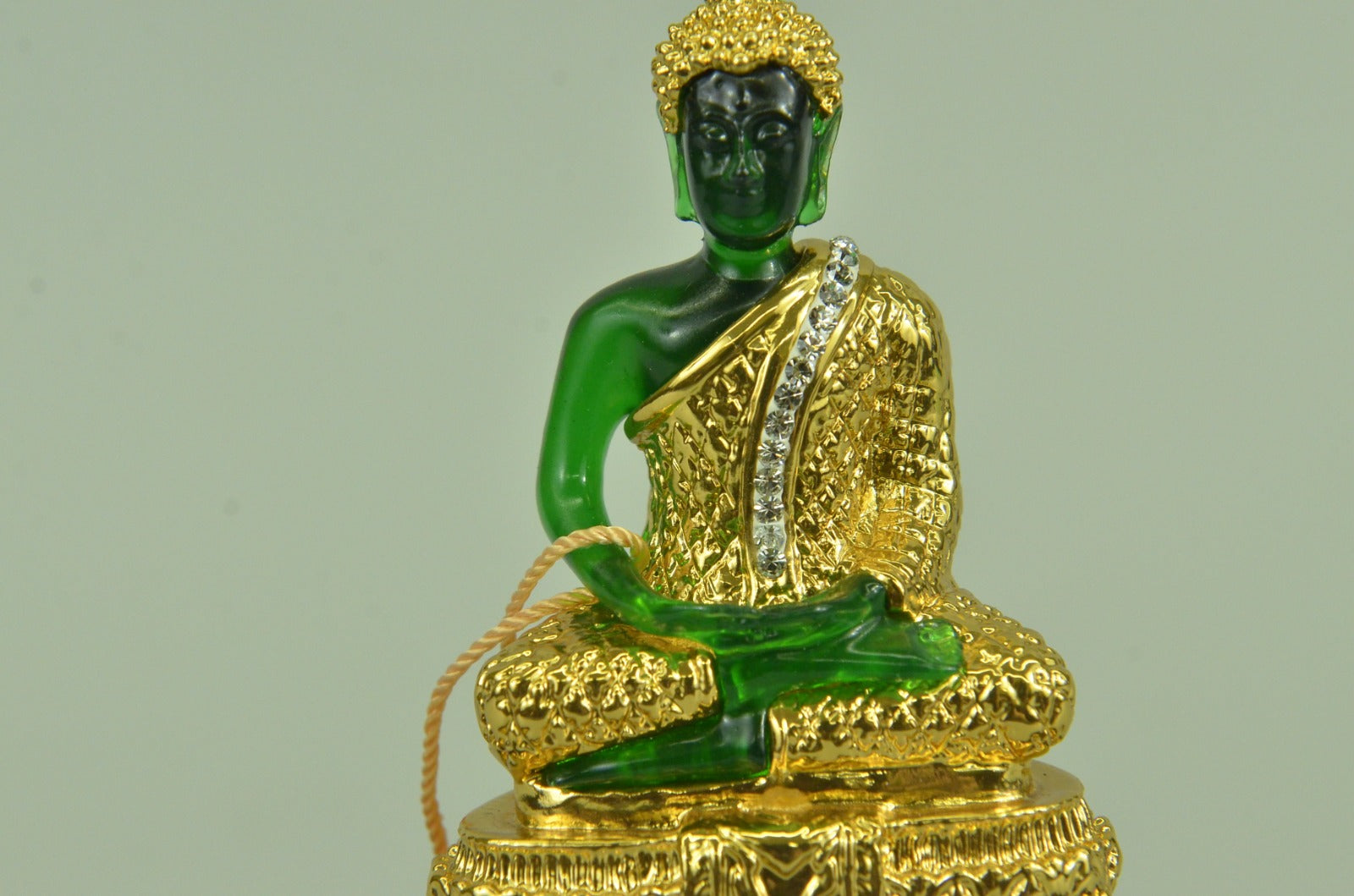 Hot Cast 24K Gold Plated with Stones Buddha Bronze Classic Artwork Figurine SALE