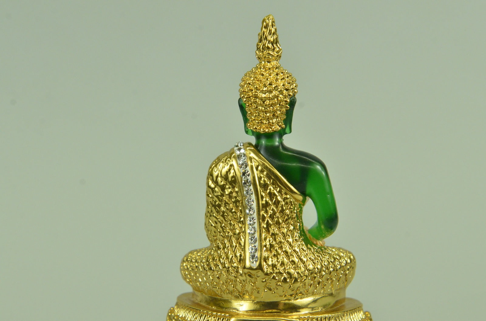 Hot Cast 24K Gold Plated with Stones Buddha Bronze Classic Artwork Figurine SALE