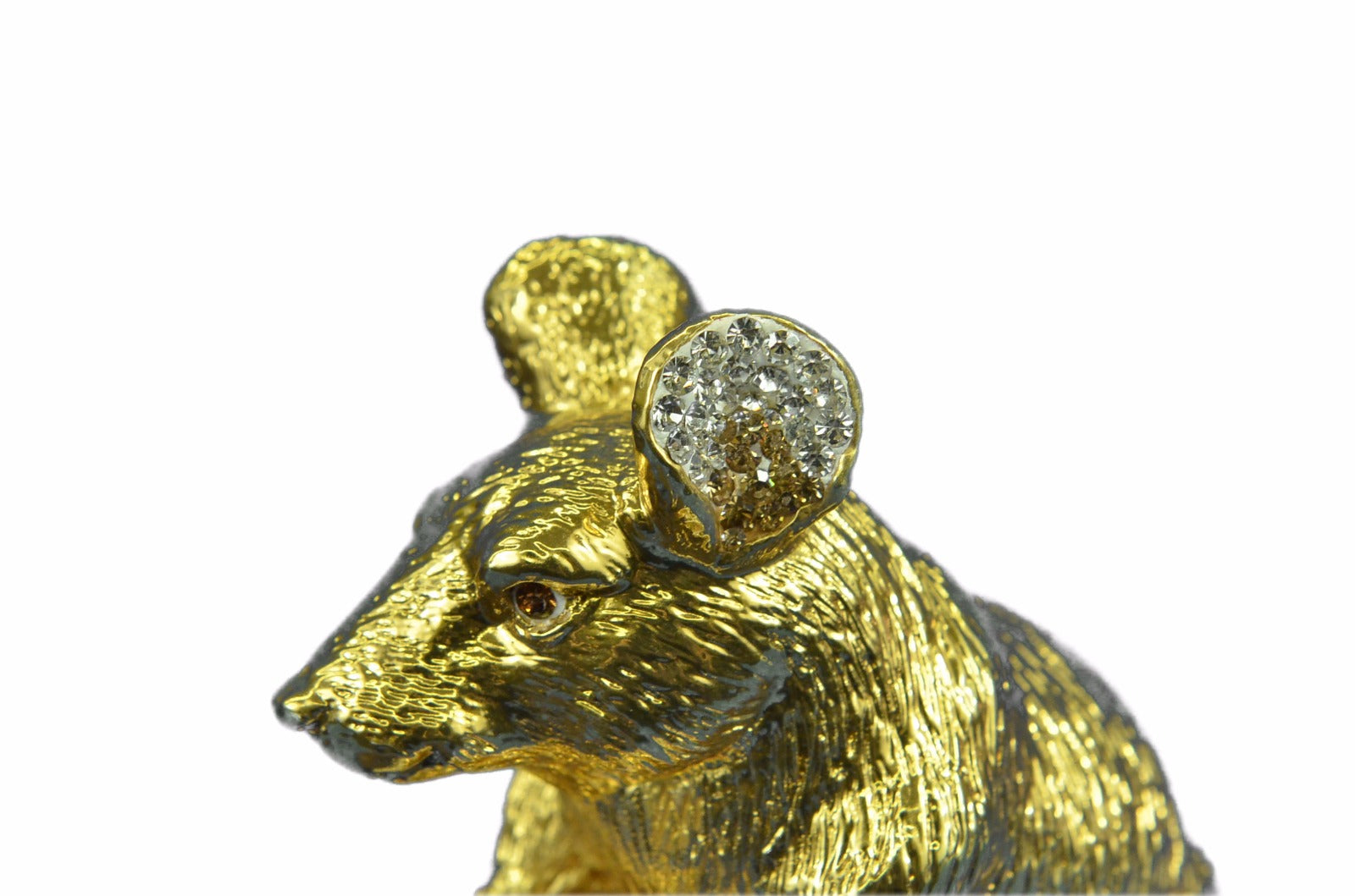 Bronze Sculpture Gold And Silver Plated Rat Mouse Rodent Hot Cast Figurine DEAL