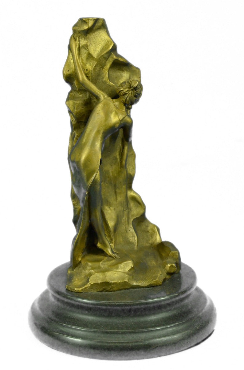 Handcrafted bronze sculpture SALE Nou Art Girl Sexy Polished Cast High Quality