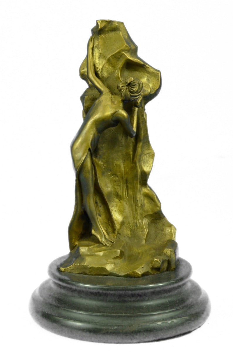 Handcrafted bronze sculpture SALE Nou Art Girl Sexy Polished Cast High Quality