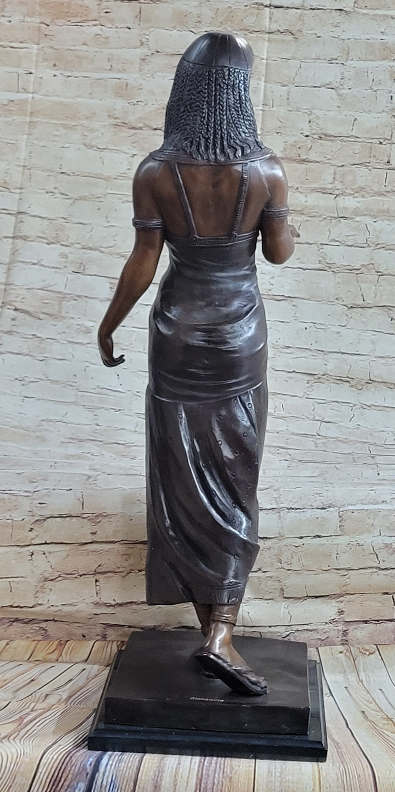 Collectible 34" Egyptian Queen of The Classic Bronze Masterpiece Artwork